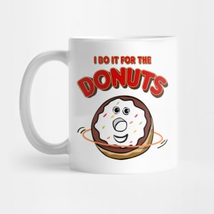 Funny Hooping Hula Hoop Fitness And Cute Donut, Doughnut Mug